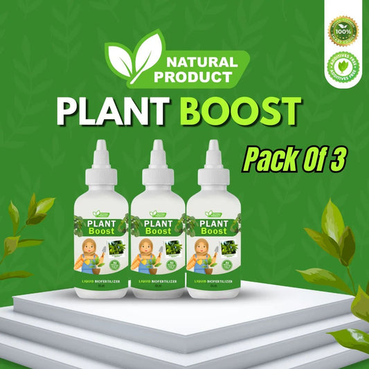 Organic Plant Boost - Faster Growth & Stronger Roots (Pack of 3)