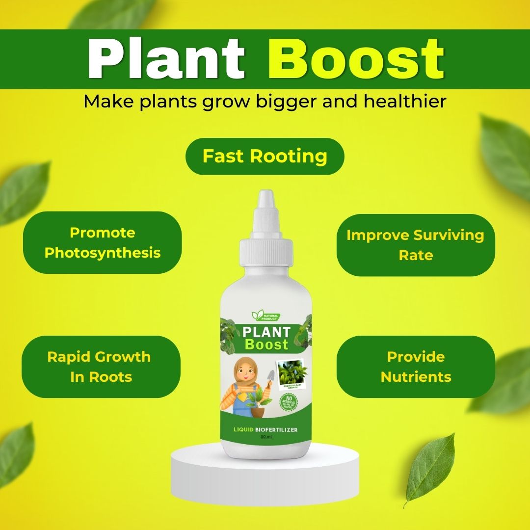 Organic Plant Boost - Faster Growth & Stronger Roots (Pack of 3)